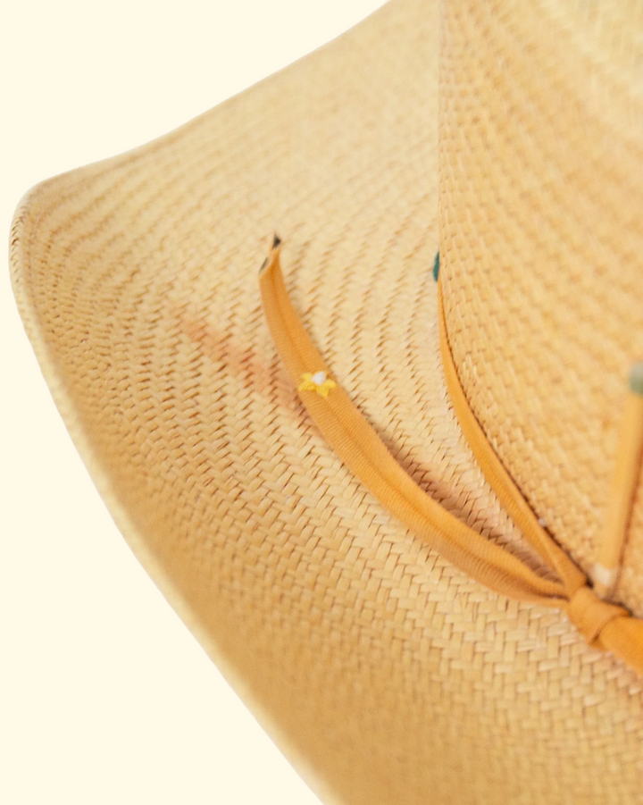 Golden Link Straw Hat | Lemonade