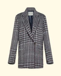 Alpaca Macro Check Jacket | Ciel