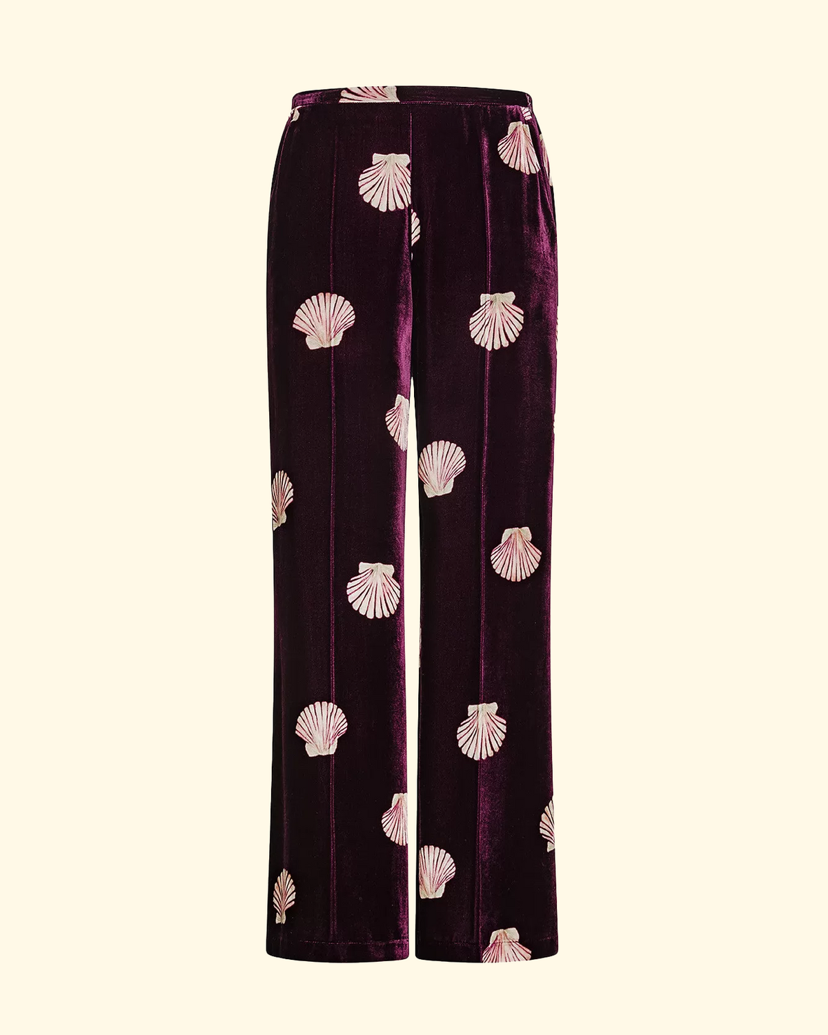 Mother of Pearl Print Velvet Pants | Ruby