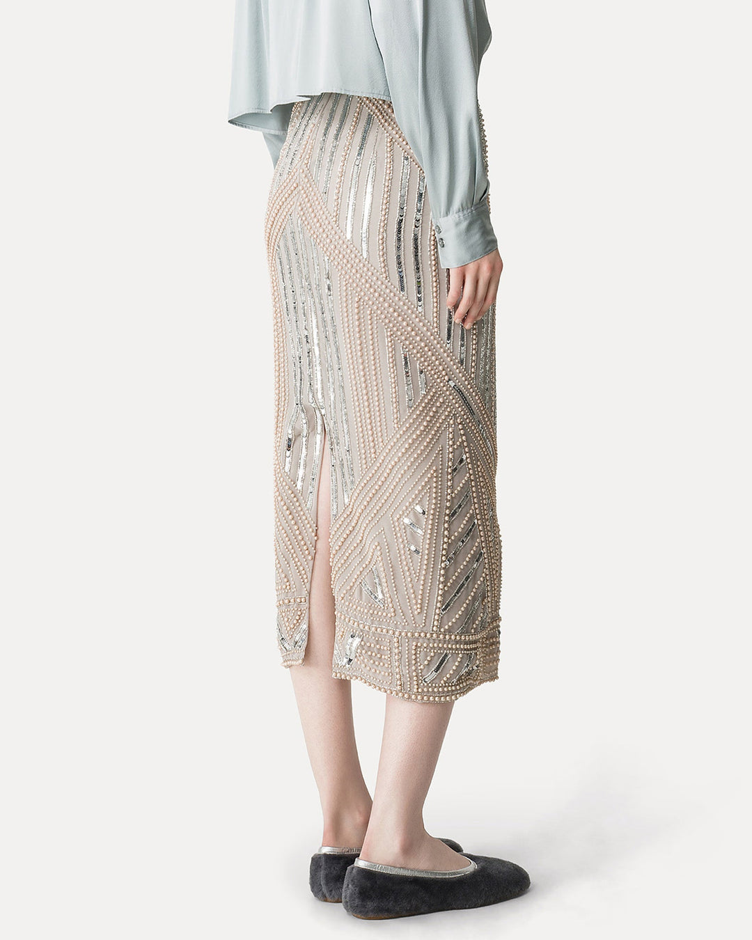Enchanted Pearls Georgette Skirt | Ssilvermoon