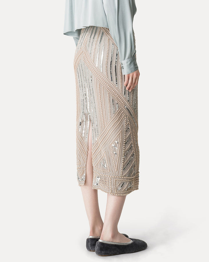 Enchanted Pearls Georgette Skirt | Ssilvermoon