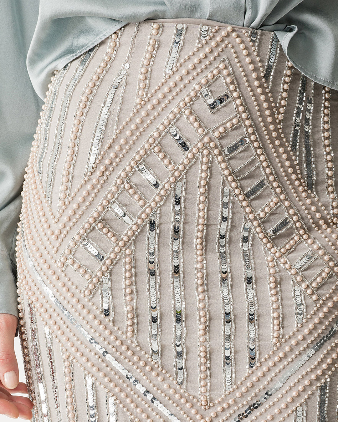 Enchanted Pearls Georgette Skirt | Ssilvermoon