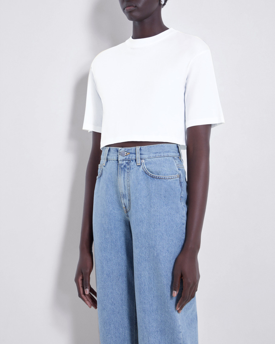 Gupo Cropped T-Shirt | White