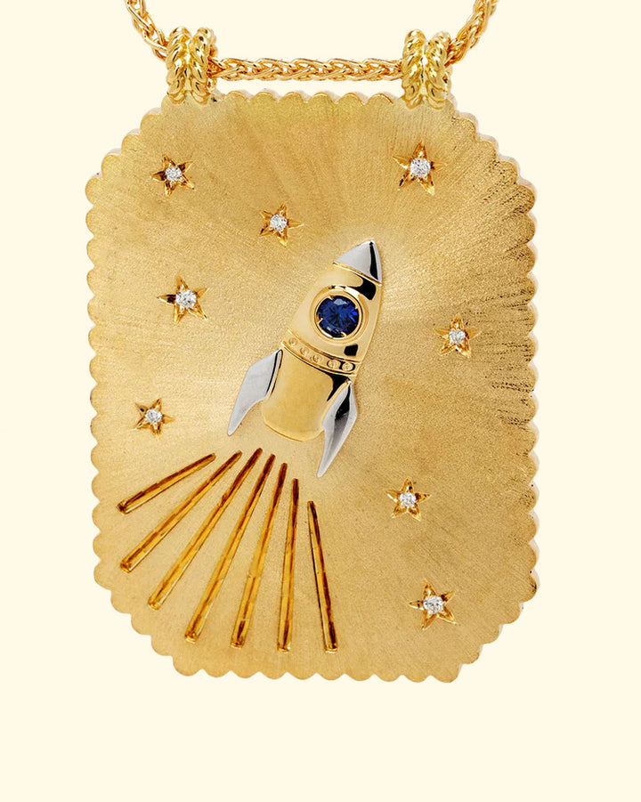 Love You the Moon Scapular Necklace