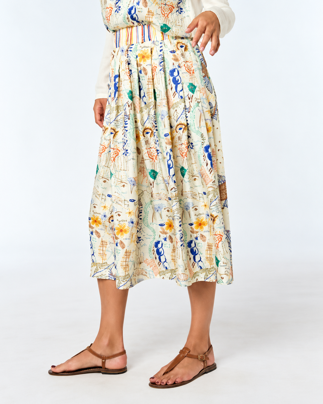 Venise Skirt SE | Botanistes Marine — enhanced 4:5 crop