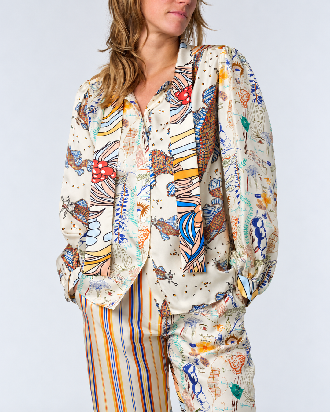Francoise Shirt SE | Botanistes Marine — enhanced 4:5 crop