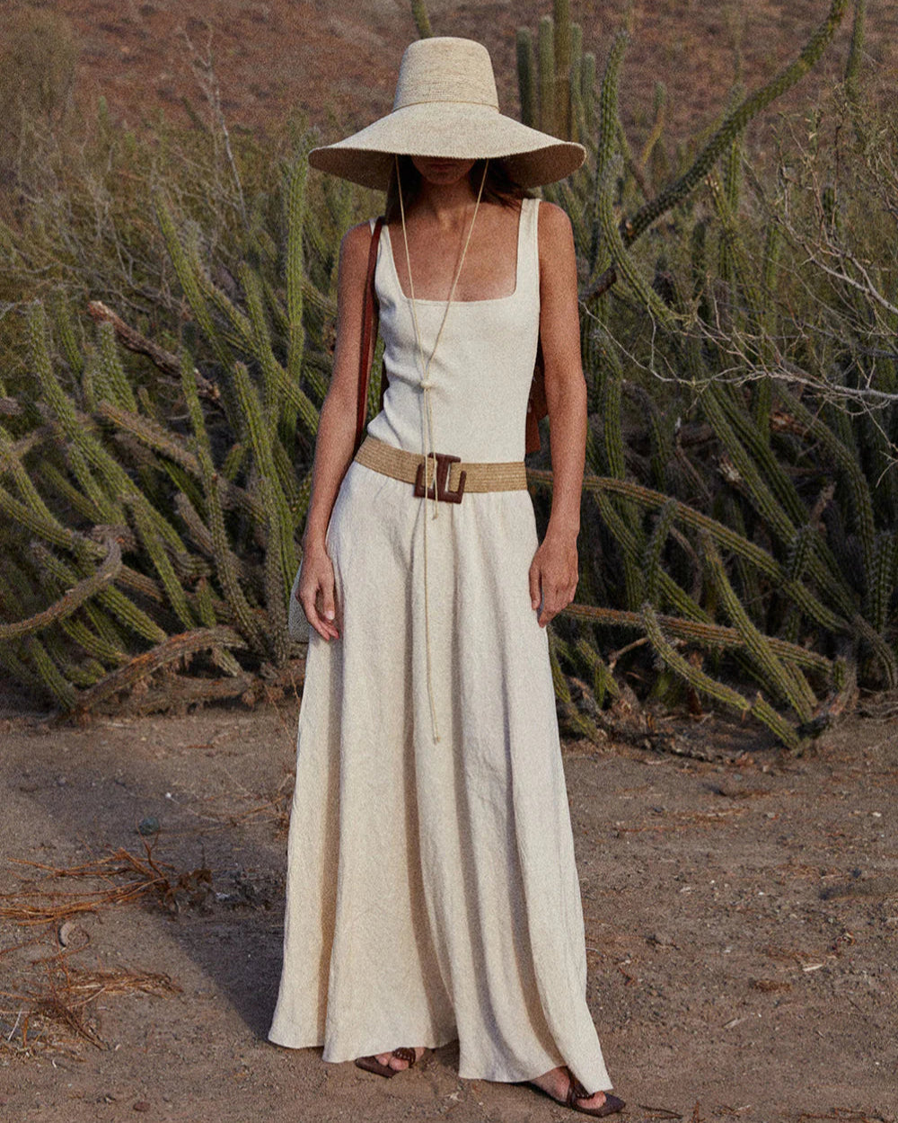 Mariner Maxi Dress | Ecru