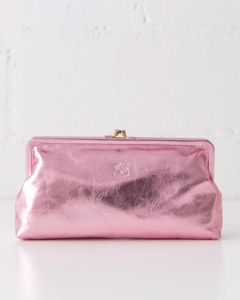 Classic Clutch | Metallic Pink