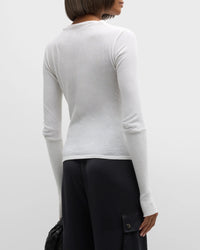 Cashmere Twist Top | White