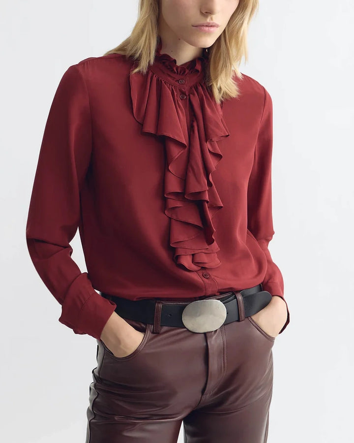 Lily Blouse | Crimson
