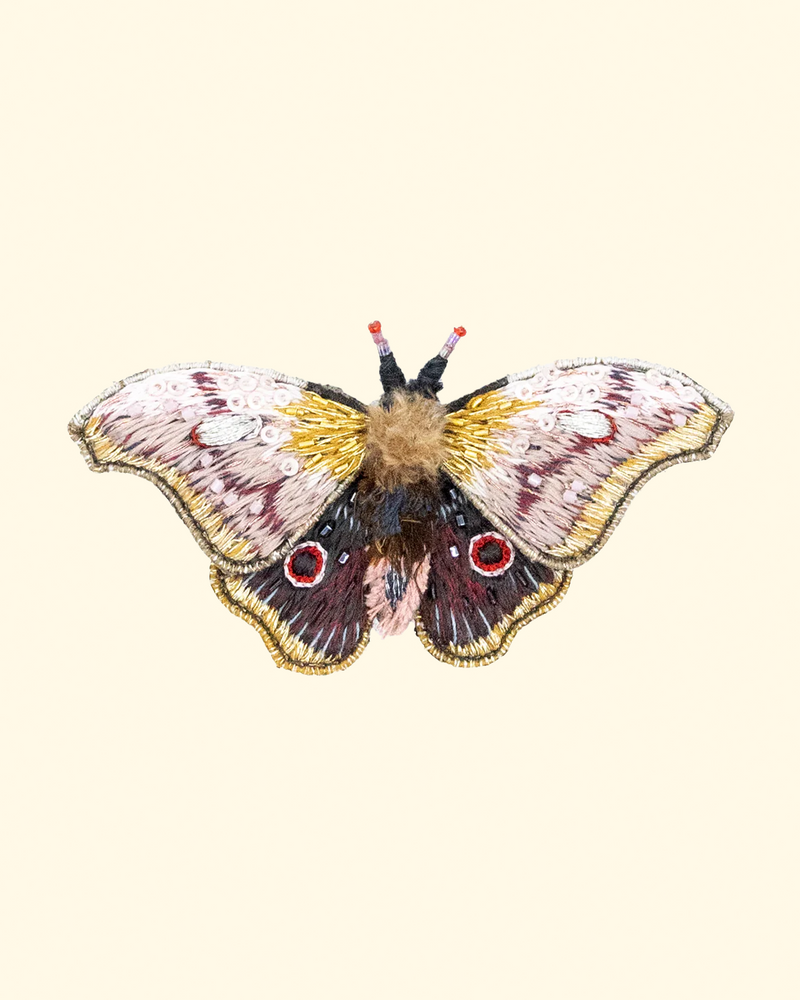 Emperor Mopane Moth Brooch