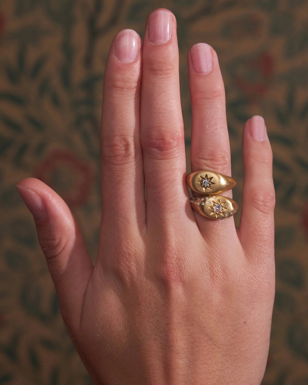 Victorian Star Signet Ring With Diamonds - ONLINE ONLY | PREORDER