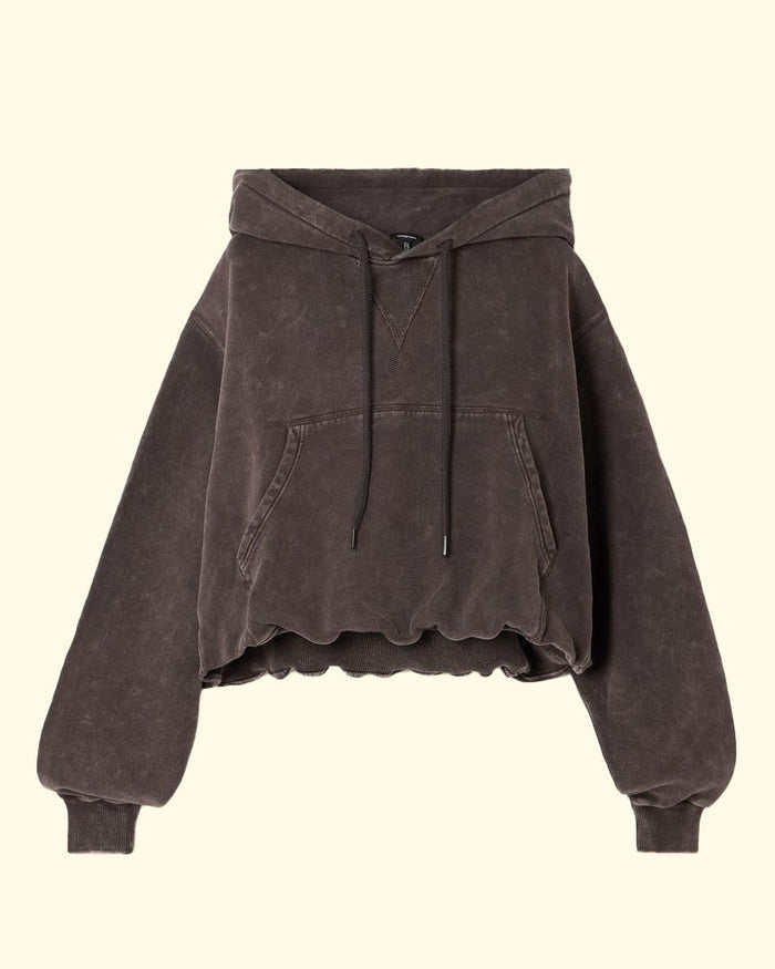 Balloon Popover Hoodie | Brown