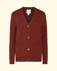 Phoebe Cardigan | Warm Brick