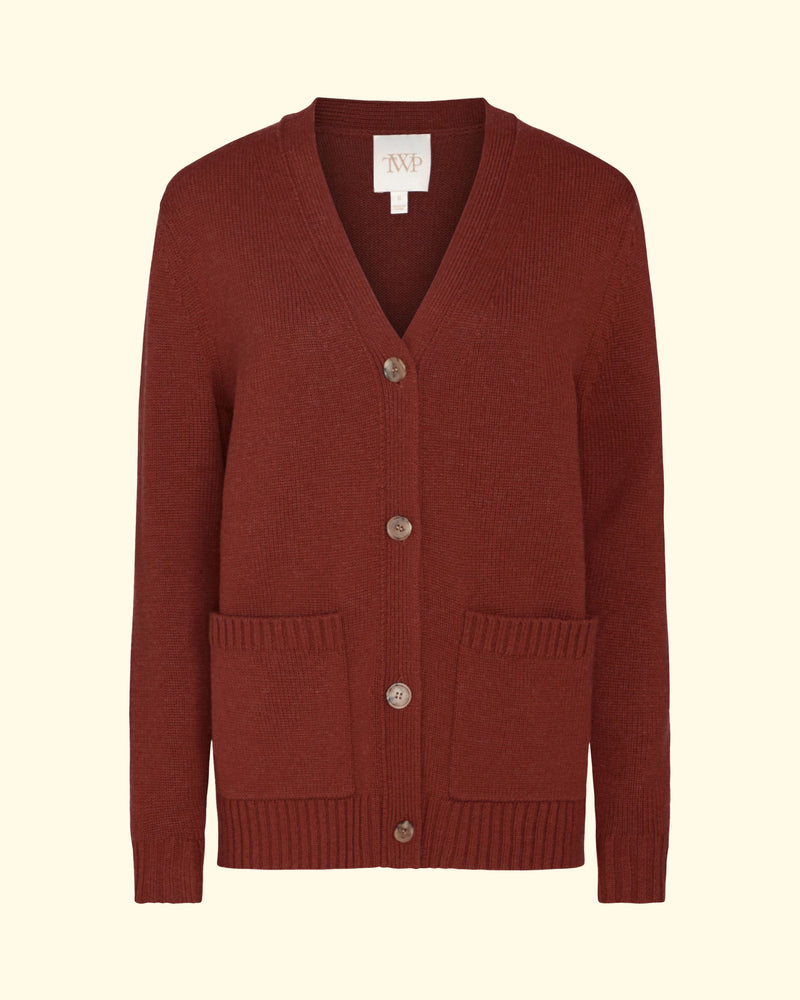 Phoebe Cardigan | Warm Brick