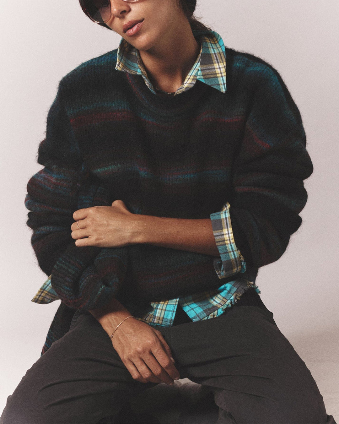 Anders Sweater | Black Ombre