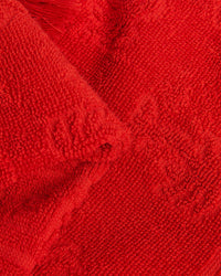 Alight Hooded Towel Mini Dress | Red