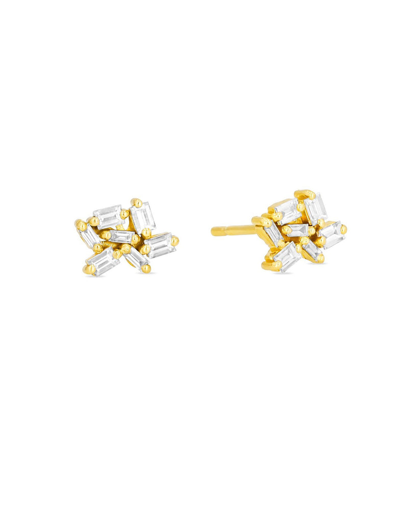 Baguette Diamond Earring | 18k