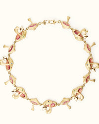 Mushroom Chain | Multi Sapphire And Gold