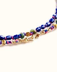 Mauli Ghana Beads Blue 73cm