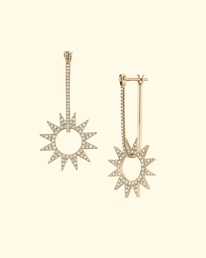 Single Pave Spur Earring