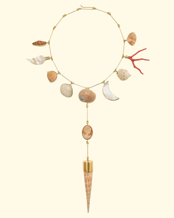 Seashore drop necklace